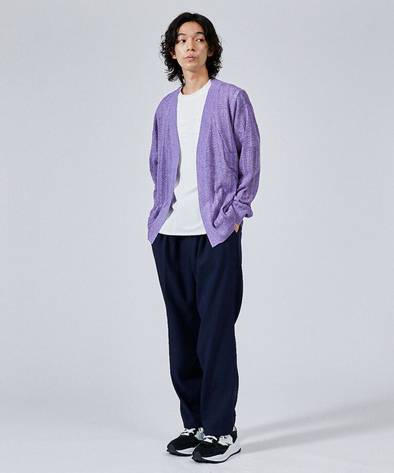 ABAHOUSE「【リラックスパンツ】クレープストレッチ ワイドテーパードパンツ」|その他|