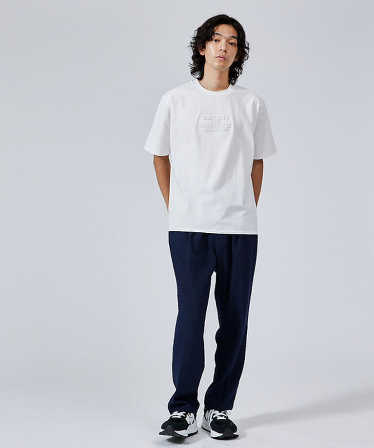 ABAHOUSE「【リラックスパンツ】クレープストレッチ ワイドテーパードパンツ」|その他|