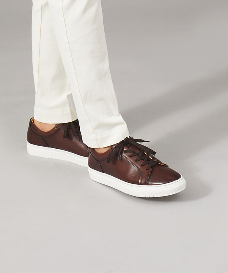 alfredoBANNISTER「【SHOO IN SHOE】究極のベーシック オールレザースニーカー」|スニーカー|ブラウン