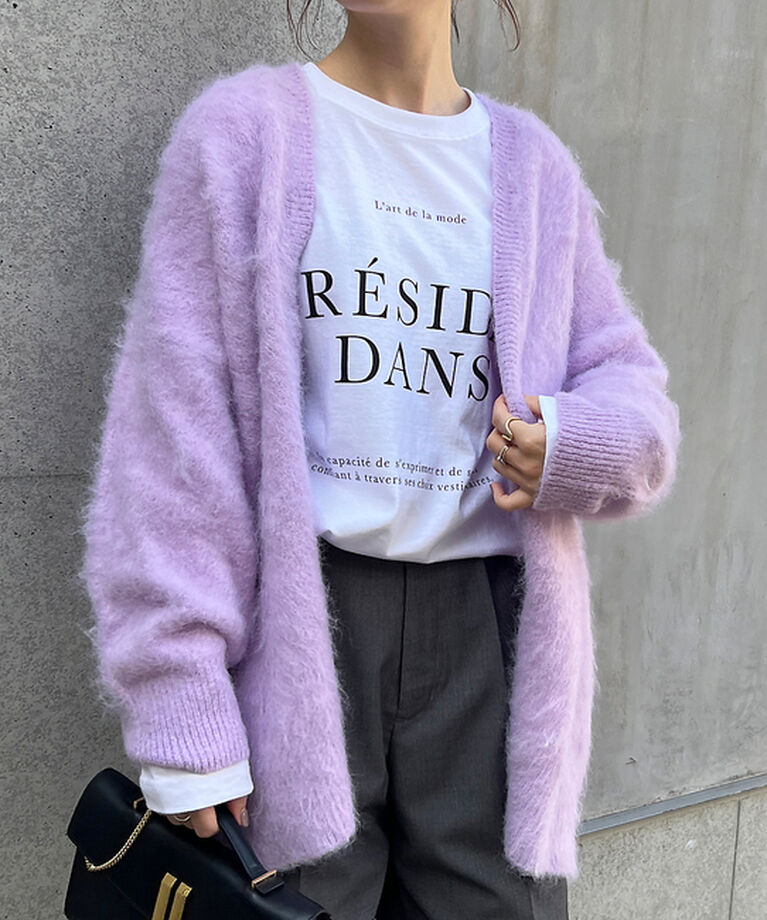 Rouge vif「シャギーニットカーディガン」|カーディガン|