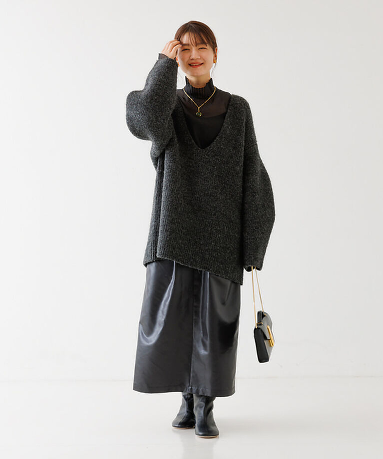 Rouge vif「プリーツネックシアーブラウス」|シャツ・ブラウス|