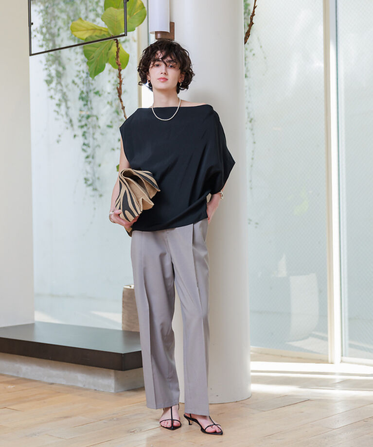 Rouge vif「ウエストゴム ワイドバレルパンツ」|その他|