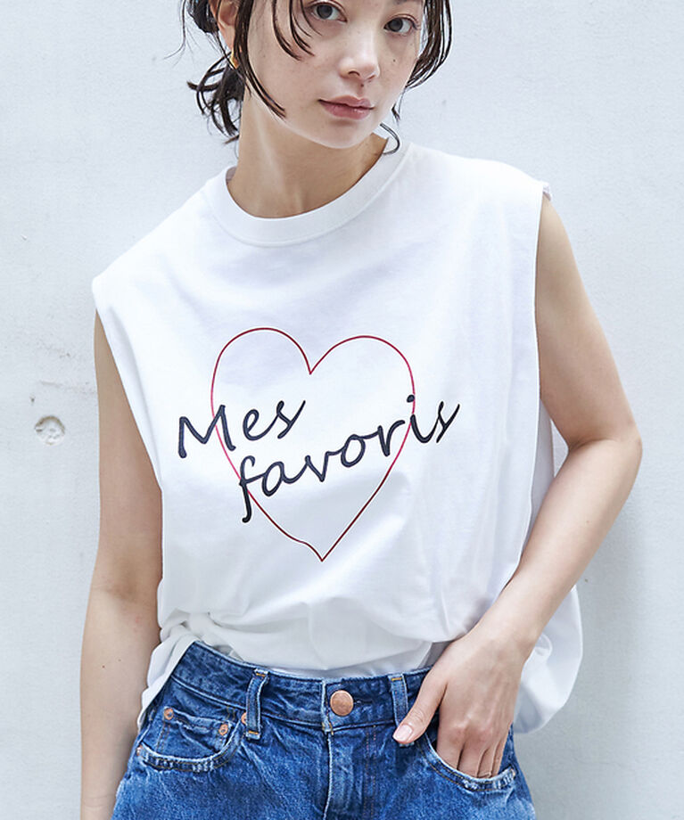 Rouge vif「ハートロゴノースリボックスTEE」|Tシャツ・カットソー|ホワイト
