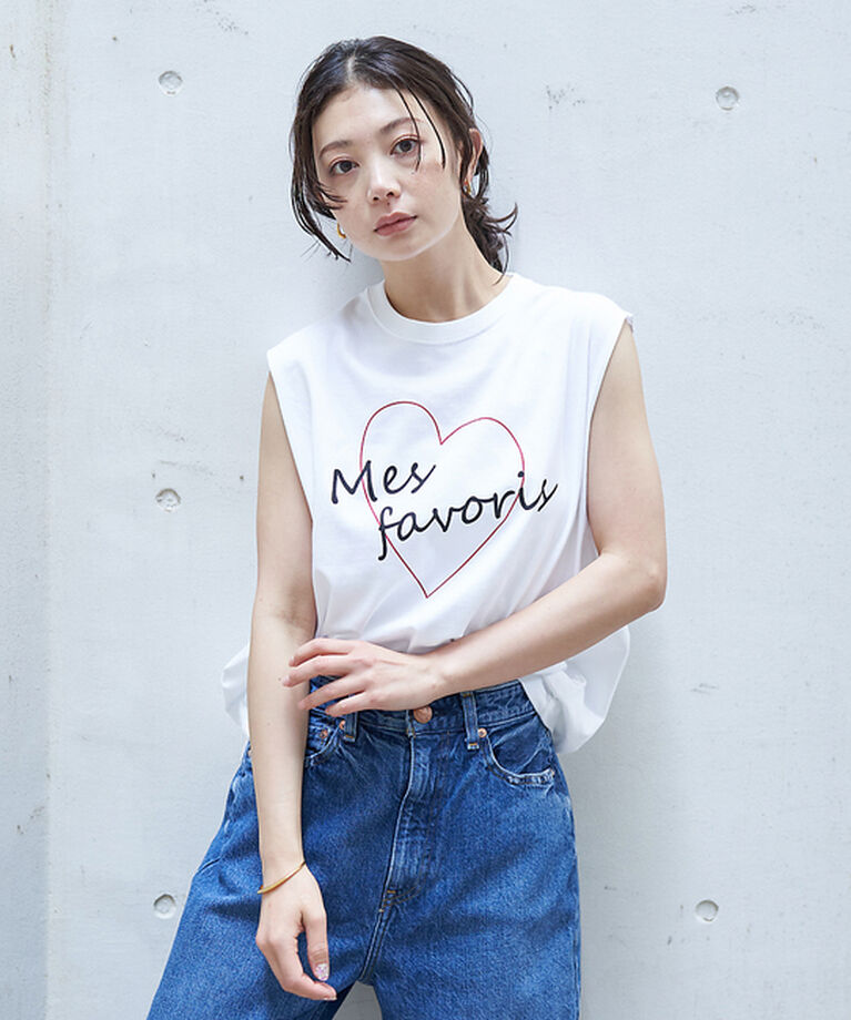 Rouge vif「ハートロゴノースリボックスTEE」|Tシャツ・カットソー|