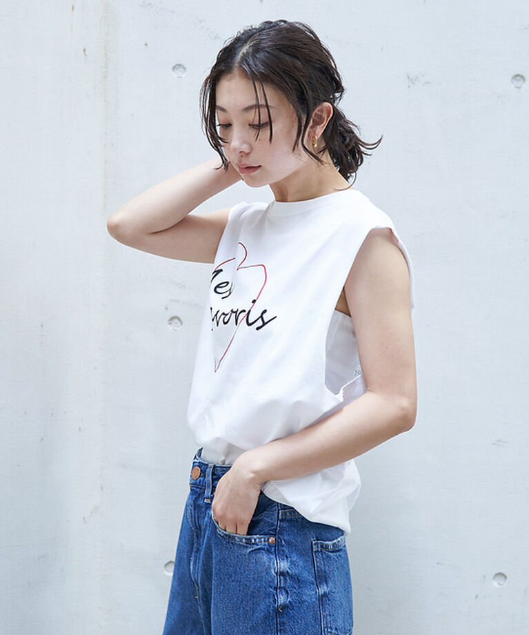 Rouge vif「ハートロゴノースリボックスTEE」|Tシャツ・カットソー|