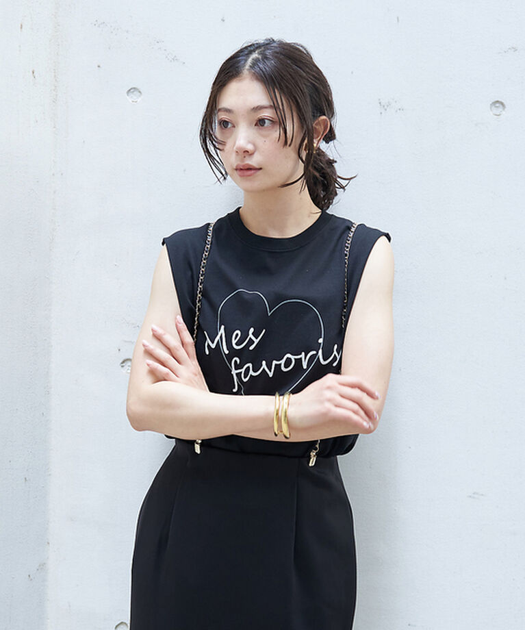 Rouge vif「ハートロゴノースリボックスTEE」|Tシャツ・カットソー|