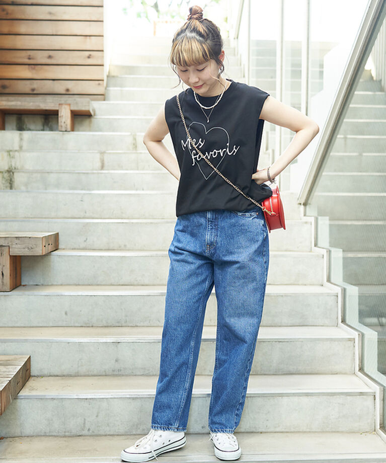Rouge vif「ハートロゴノースリボックスTEE」|Tシャツ・カットソー|