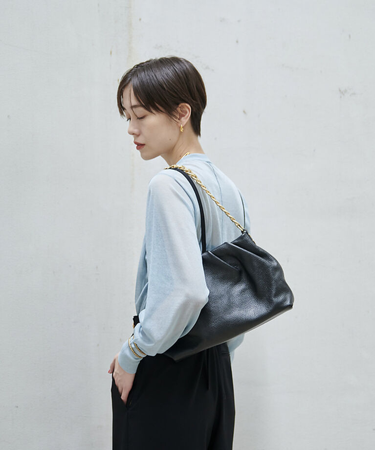 Rouge vif「コットンナイロンシアークルーネックプルオーバー」|ニット・セーター|