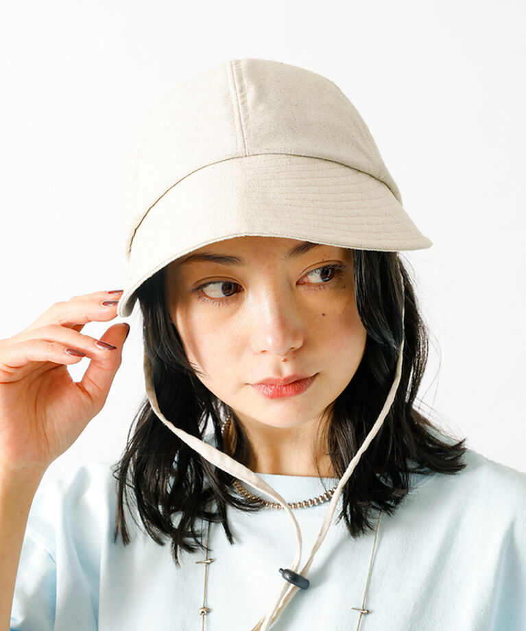 Rouge vif「【Ruben/ルーベン】リネンデイリーキャップ（顎紐付き）【WEB限定】」|その他|