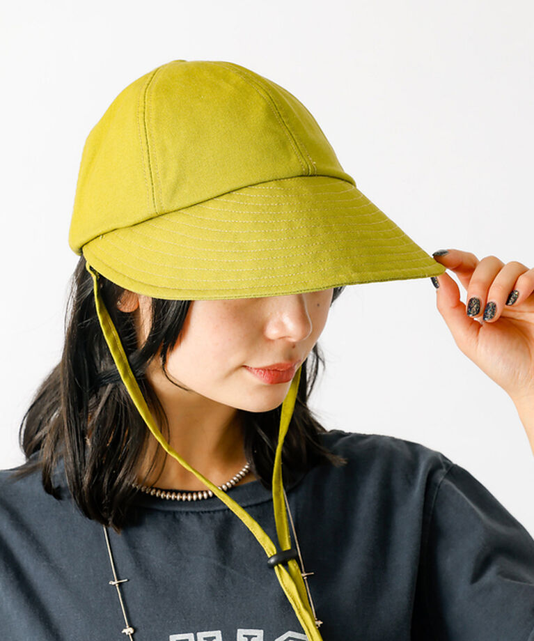 Rouge vif「【Ruben/ルーベン】リネンデイリーキャップ（顎紐付き）【WEB限定】」|その他|グリーン