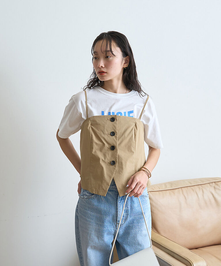 Rouge vif「ストリートロゴ半袖Tシャツ」|Tシャツ・カットソー|