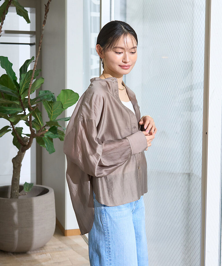 Rouge vif「ポケット付きシアーシャツ」|シャツ・ブラウス|