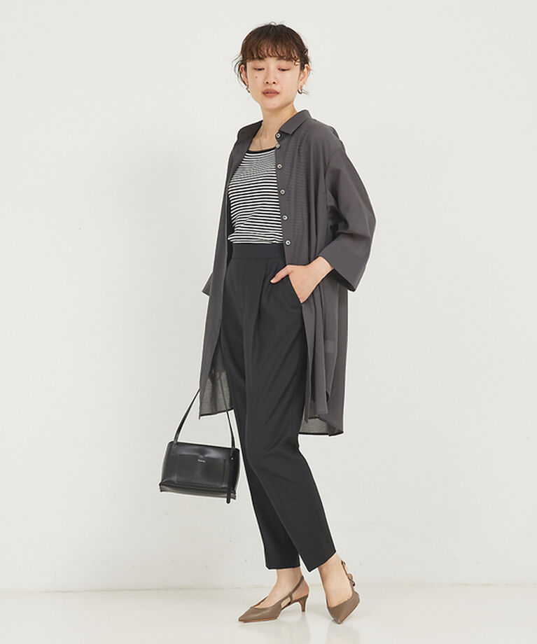 qualite「シアーボイルロングシャツ」|シャツ・ブラウス|