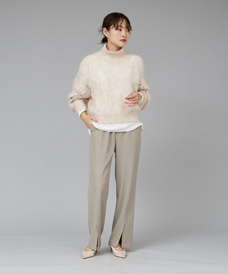 qualite「【WEB限定】2WAYストレッチセンターベンツパンツ」|その他|