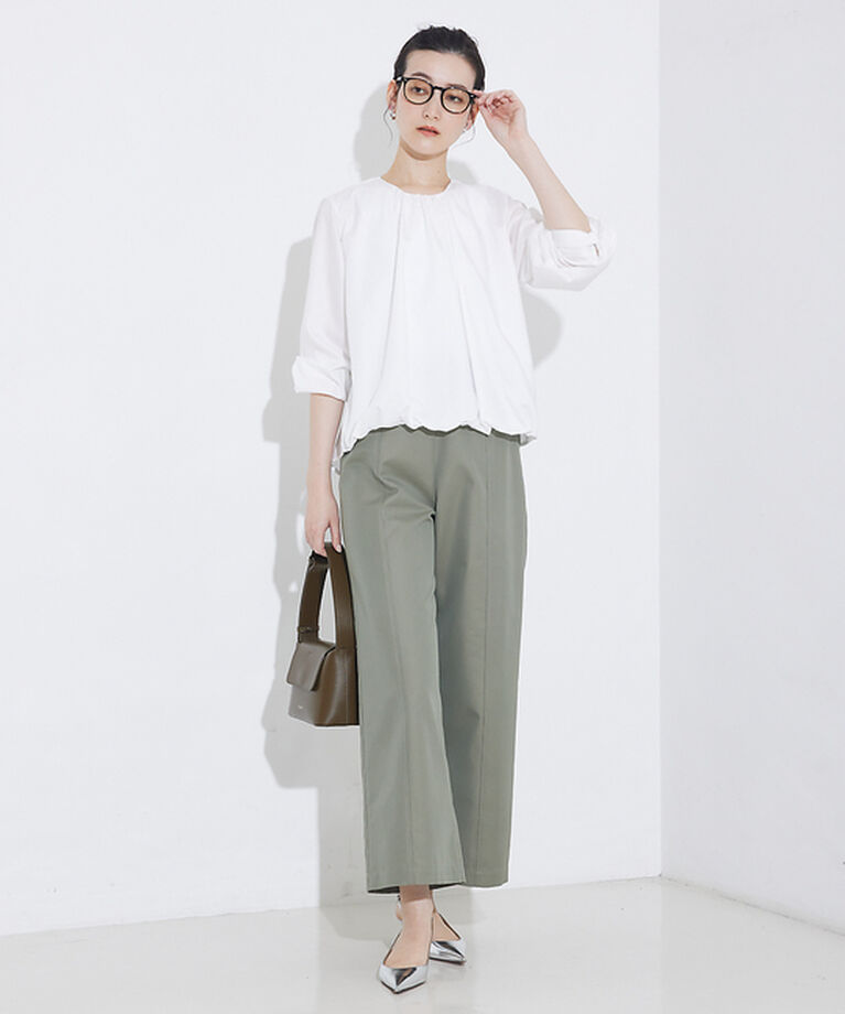 qualite「撥水ツイルワイドパンツ」|その他|