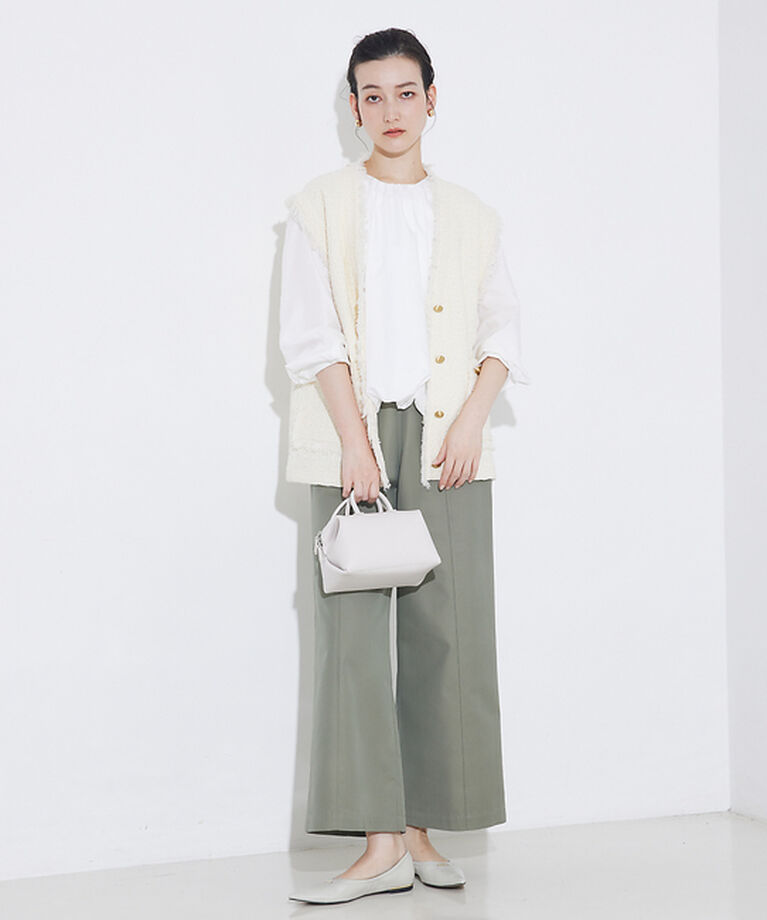 qualite「撥水ツイルワイドパンツ」|その他|