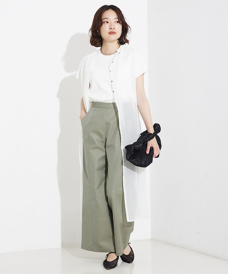 qualite「撥水ツイルワイドパンツ」|その他|