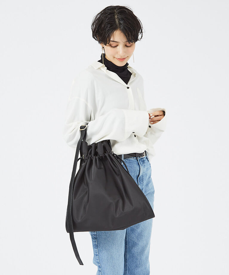 LOWELL things「【TVドラマ使用商品】Anfis/ナイロンワンショルダーバッグ」|トートバッグ|ブラック