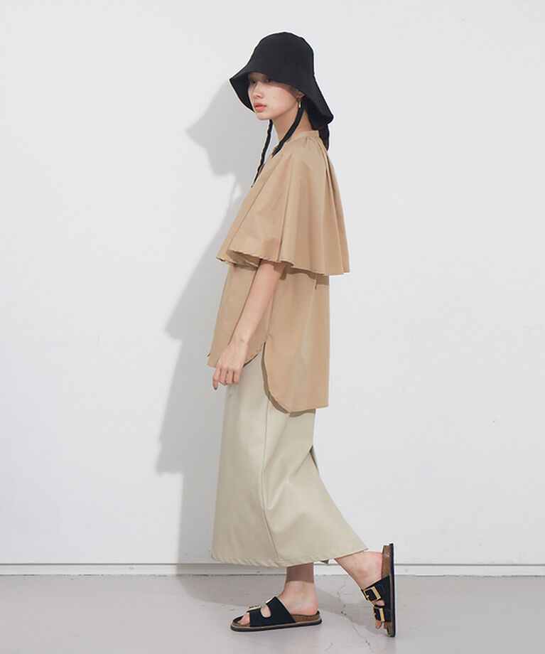 NOMINE「ペンシルフェイクレザースカート」|スカート|