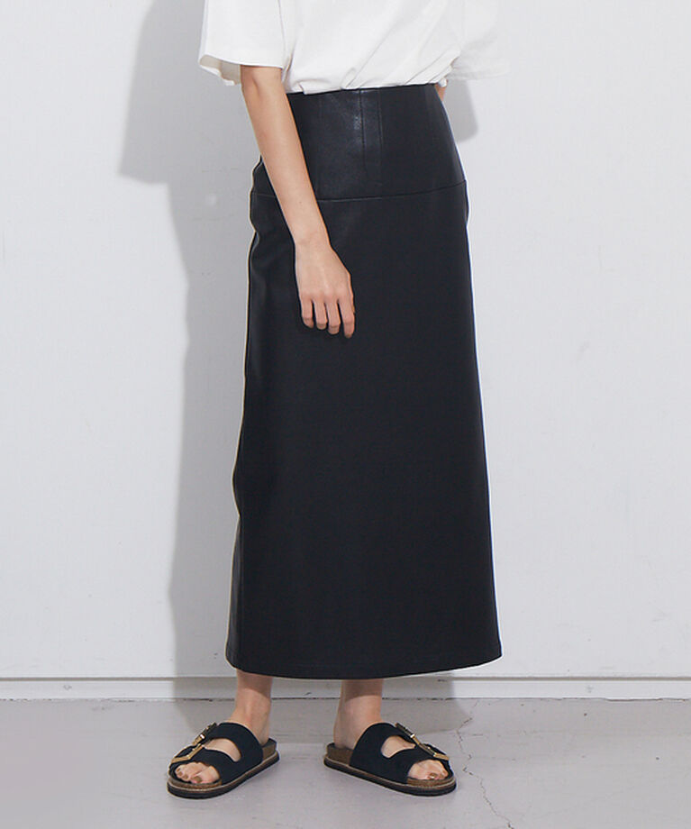 NOMINE「ペンシルフェイクレザースカート」|スカート|
