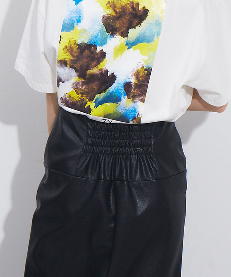 NOMINE「ペンシルフェイクレザースカート」|スカート|