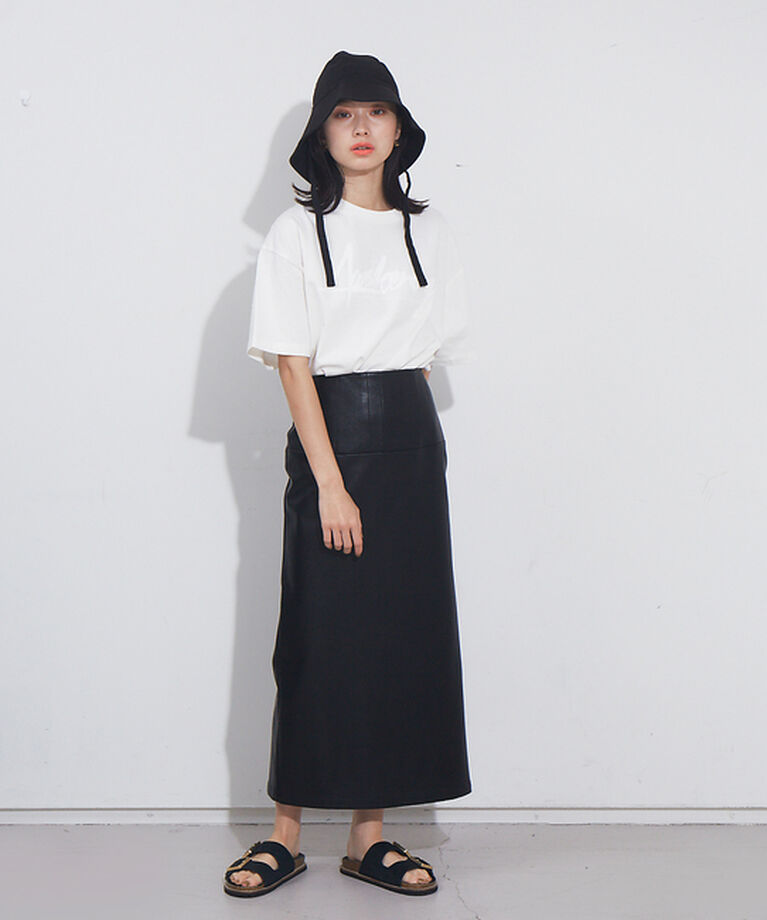 NOMINE「ペンシルフェイクレザースカート」|スカート|