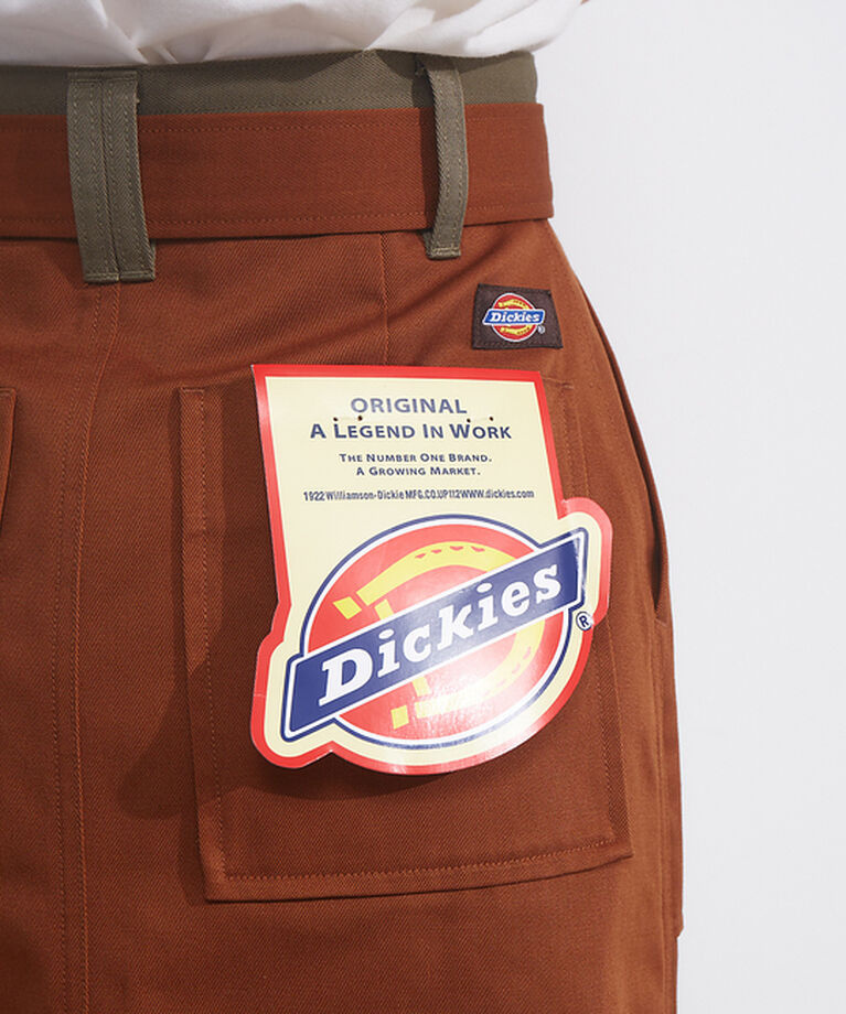 NOMINE「【Dickiesコラボ 別注】ウエスト配色 ベルトチノロングスカート」|スカート|