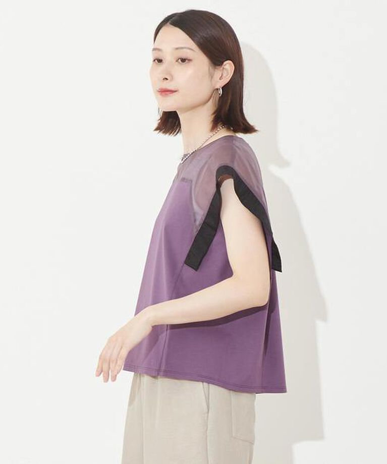 Soffitto「異素材使いプルオーバー」|Tシャツ・カットソー|