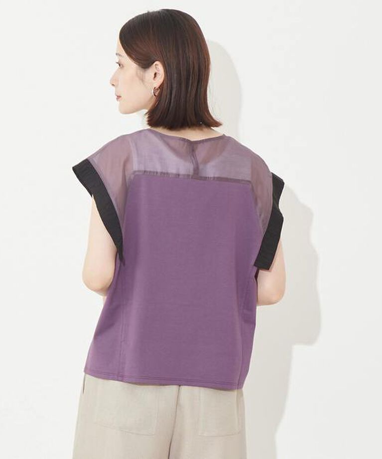 Soffitto「異素材使いプルオーバー」|Tシャツ・カットソー|