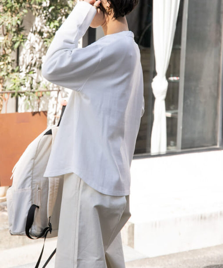 URBAN RESEARCH DOORS「DOORS FORK&SPOON　ボトルネックロングスリーブTシャツ」|Tシャツ・カットソー|