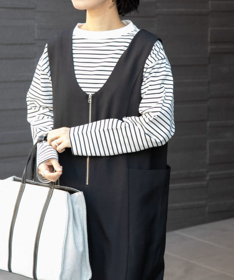 URBAN RESEARCH DOORS「DOORS FORK&SPOON　ボトルネックロングスリーブTシャツ」|Tシャツ・カットソー|