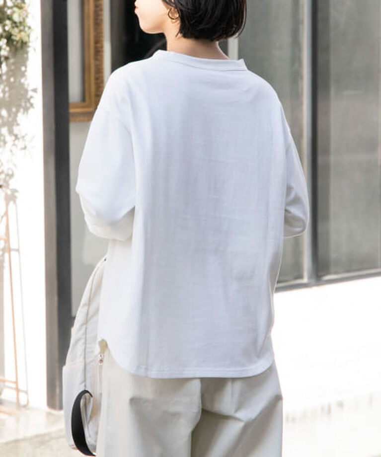 URBAN RESEARCH DOORS「DOORS FORK&SPOON　ボトルネックロングスリーブTシャツ」|Tシャツ・カットソー|