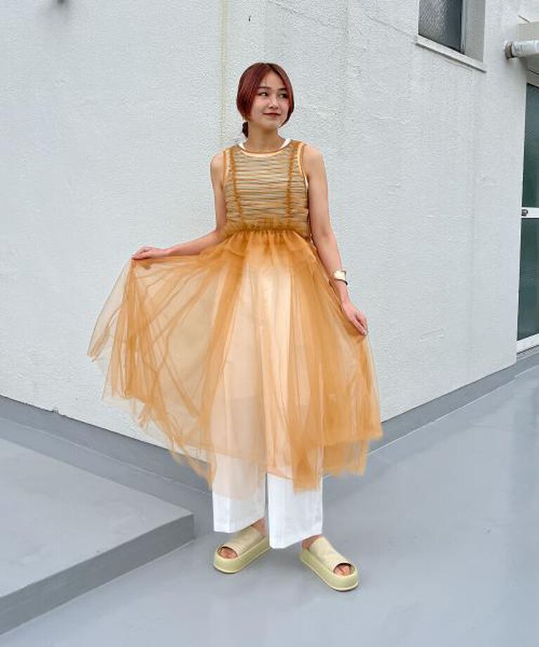  「KBF フリルSETチュールワンピース」|ワンピース|