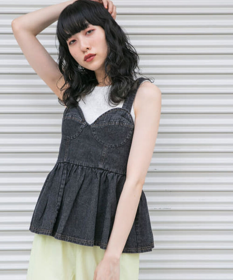  「KBF デニムビスチェ」|その他|BLACK