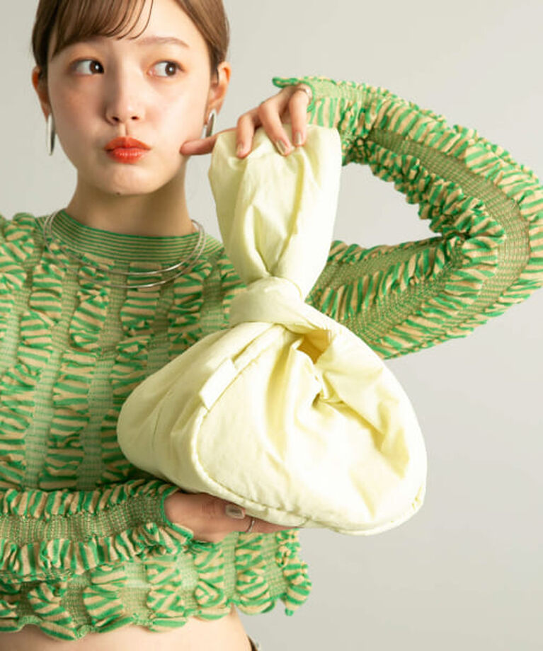  「KBF ワンハンドルパファーナイロンBAG」|ハンドバッグ|