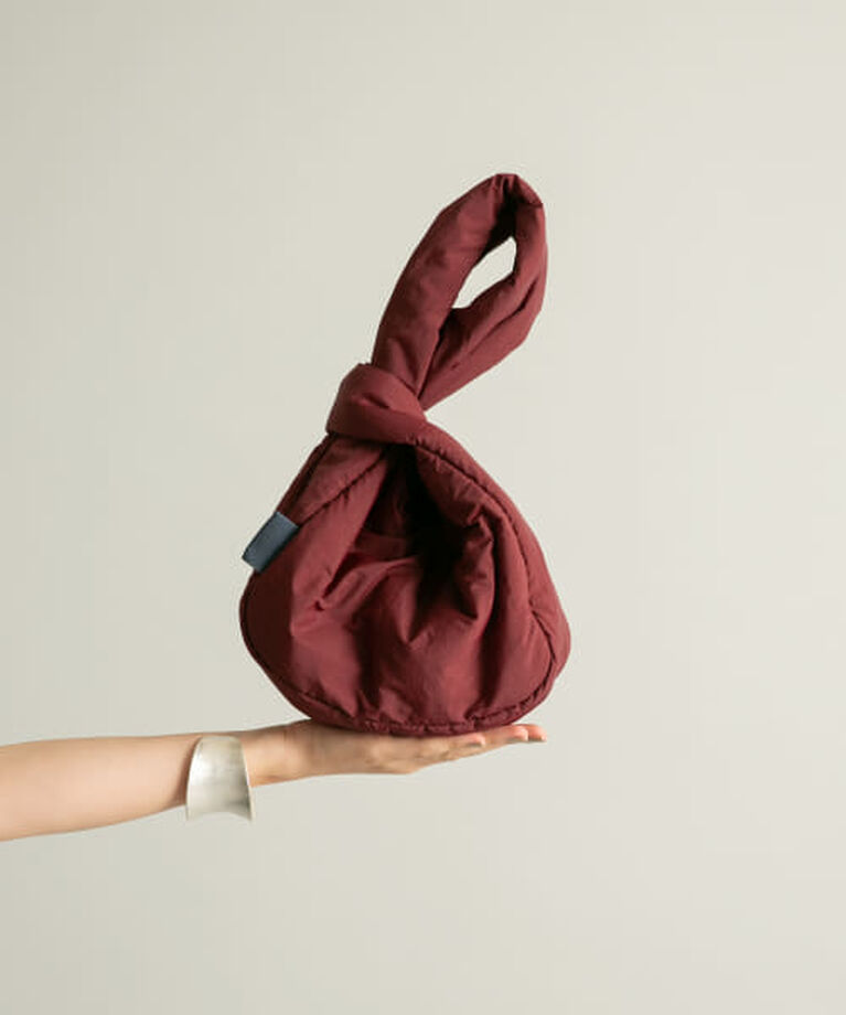  「KBF ワンハンドルパファーナイロンBAG」|ハンドバッグ|BURGUNDY