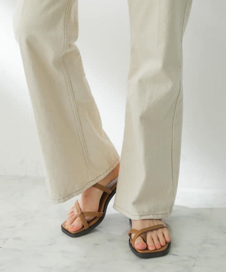 SENSE OF PLACE by URBAN RESEARCH「SENSE OF PLACE トゥクロスサンダル」|サンダル|BEIGE