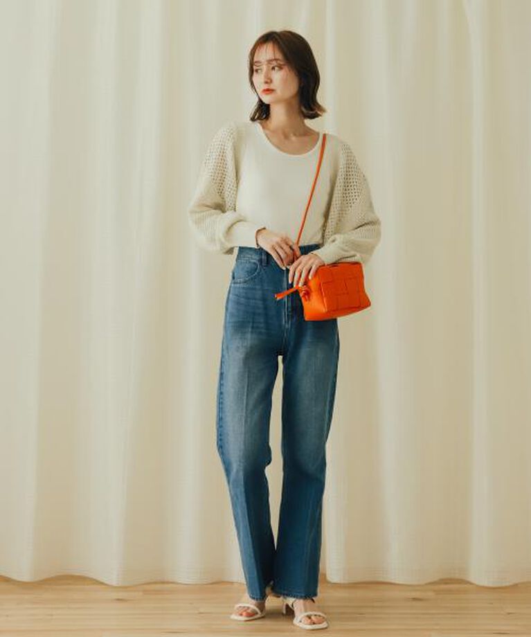 SENSE OF PLACE by URBAN RESEARCH「SENSE OF PLACE ラメバックオープンメッシュボレロ」|カーディガン|