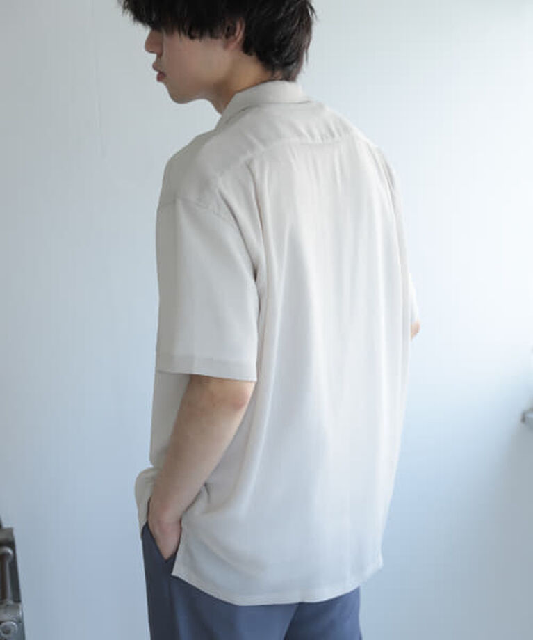 SENSE OF PLACE by URBAN RESEARCH「SENSE OF PLACE 『ユニセックス』シアーヨウリュウオープンカラーシャツ」|シャツ・ブラウス|