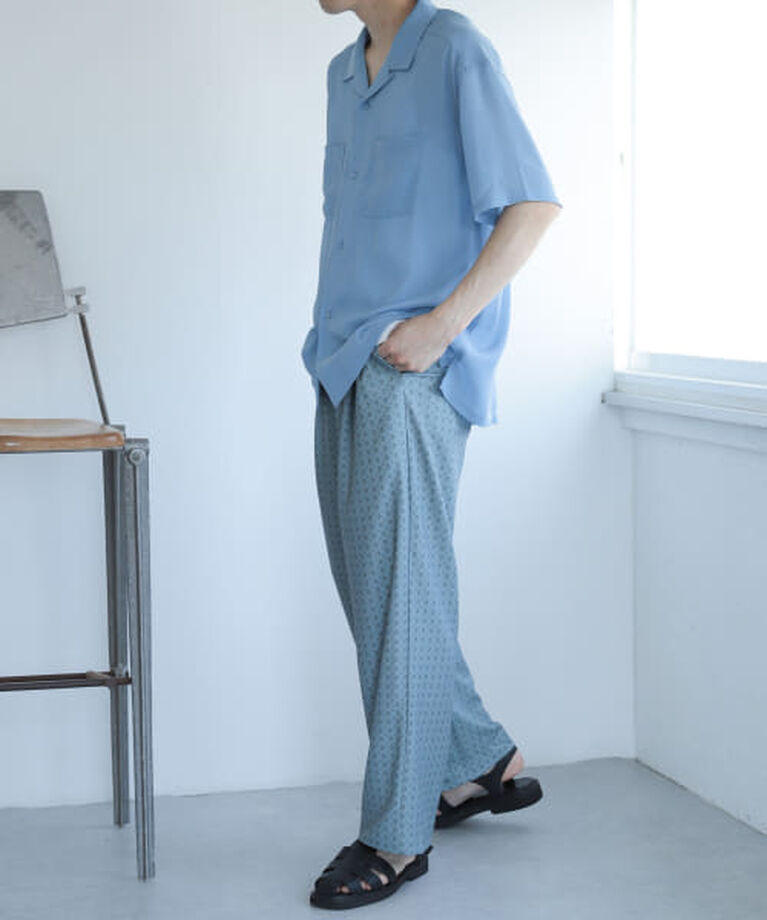 SENSE OF PLACE by URBAN RESEARCH「SENSE OF PLACE 『ユニセックス』シアーヨウリュウオープンカラーシャツ」|シャツ・ブラウス|