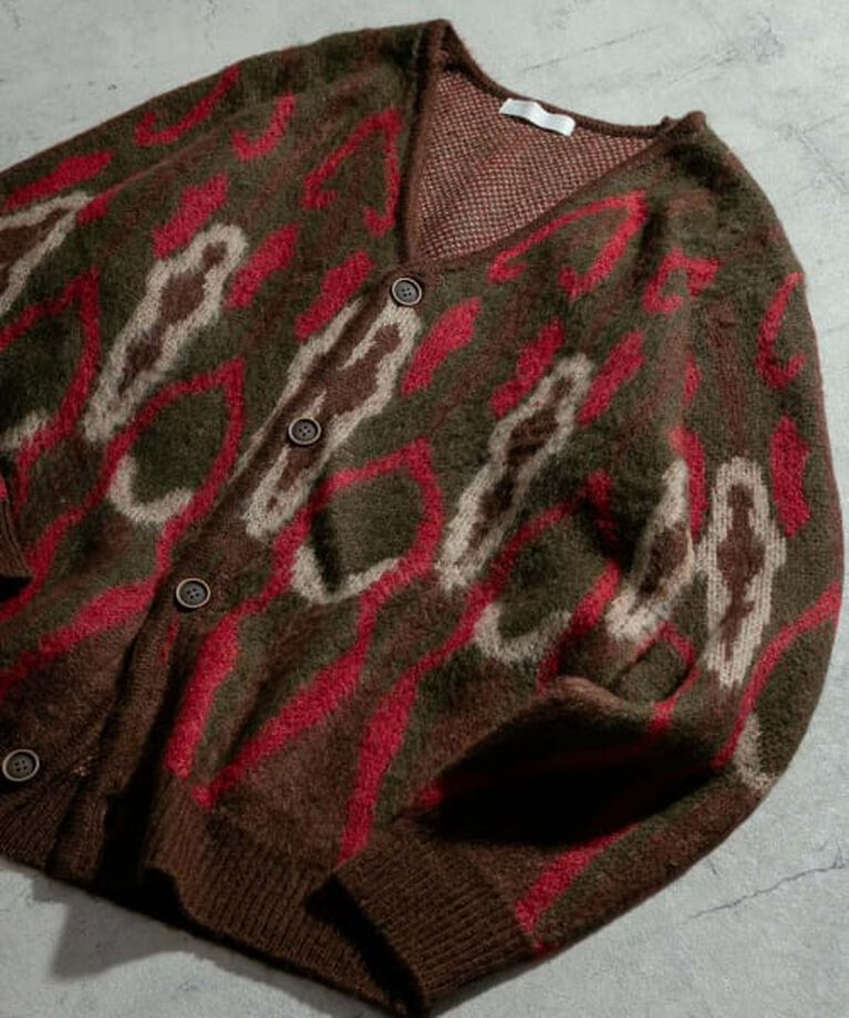 SENSE OF PLACE by URBAN RESEARCH「SENSE OF PLACE 『ユニセックス』モヘアライクVネックカーディガン」|カーディガン|BROWN