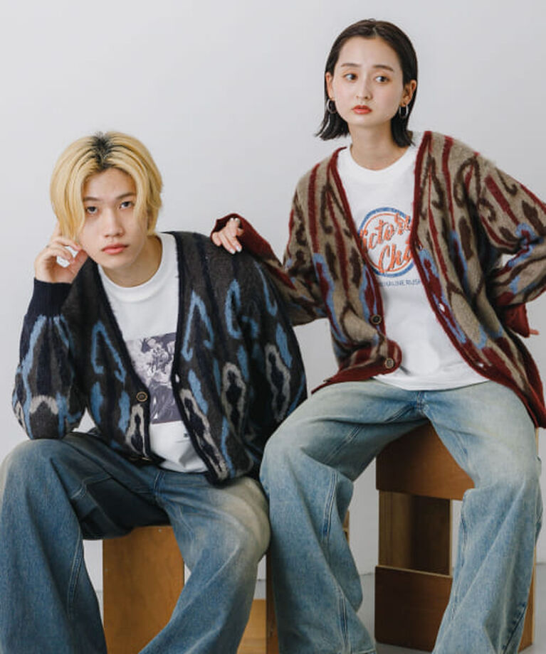SENSE OF PLACE by URBAN RESEARCH「SENSE OF PLACE 『ユニセックス』モヘアライクVネックカーディガン」|カーディガン|