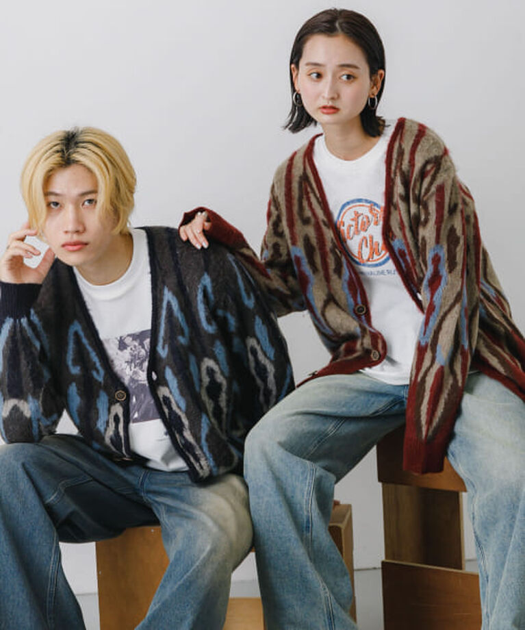 SENSE OF PLACE by URBAN RESEARCH「SENSE OF PLACE 『ユニセックス』モヘアライクVネックカーディガン」|カーディガン|