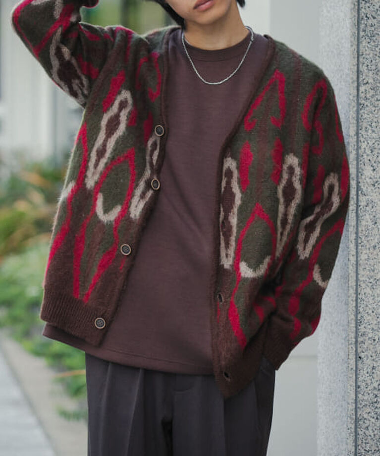 SENSE OF PLACE by URBAN RESEARCH「SENSE OF PLACE 『ユニセックス』モヘアライクVネックカーディガン」|カーディガン|