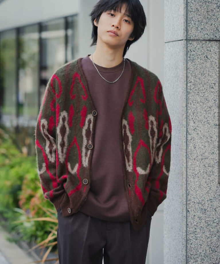 SENSE OF PLACE by URBAN RESEARCH「SENSE OF PLACE 『ユニセックス』モヘアライクVネックカーディガン」|カーディガン|