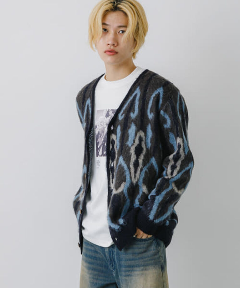 SENSE OF PLACE by URBAN RESEARCH「SENSE OF PLACE 『ユニセックス』モヘアライクVネックカーディガン」|カーディガン|