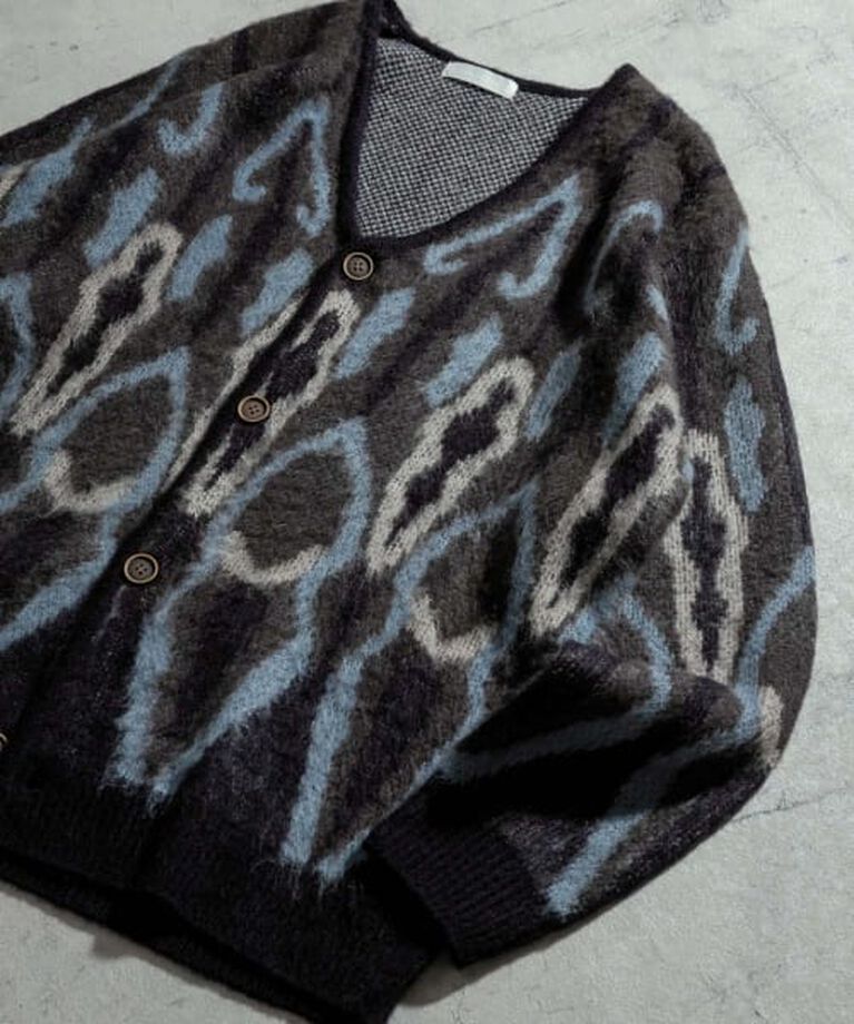 SENSE OF PLACE by URBAN RESEARCH「SENSE OF PLACE 『ユニセックス』モヘアライクVネックカーディガン」|カーディガン|BLUE