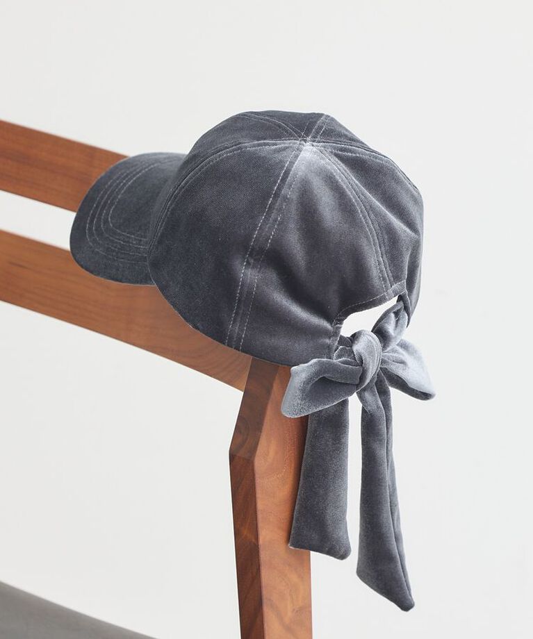 earth music&ecology「ベロアリボンキャップ」|その他|Gray