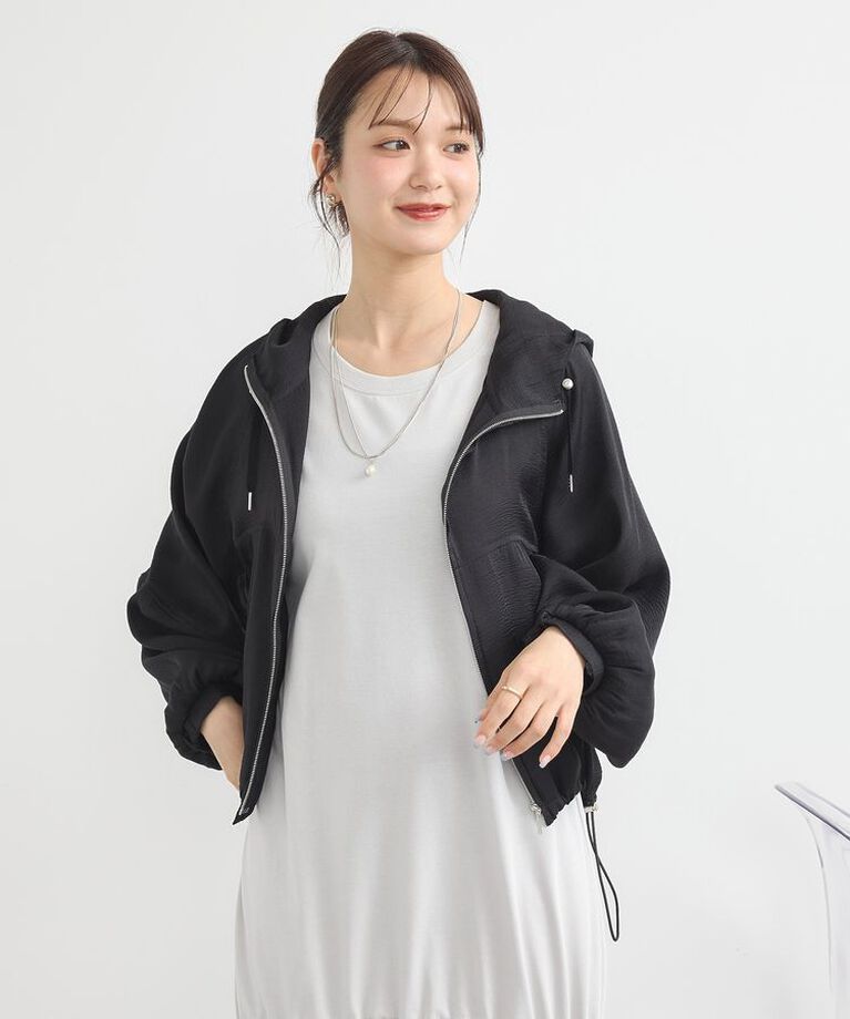 earth music&ecology「シアージップパーカー　25SS 夏 サマージャケット」|ブルゾン・スタジャン|