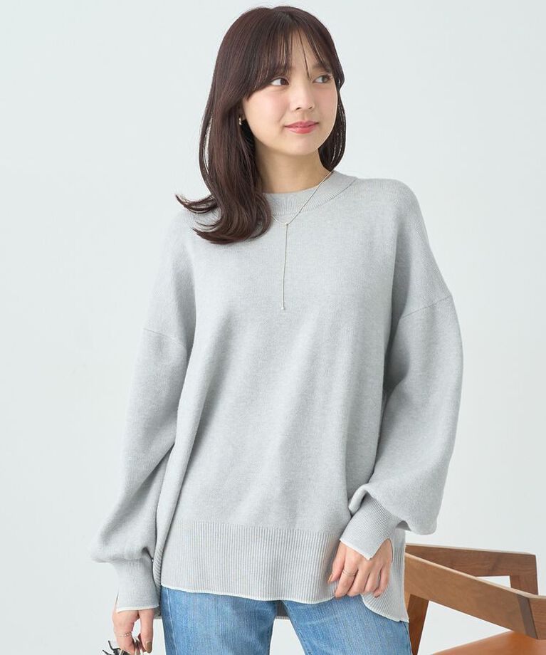 earth music&ecology「やわらかタッチチュニック」|チュニック|Gray Mixture